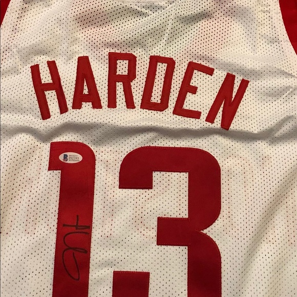 james harden autographed jersey